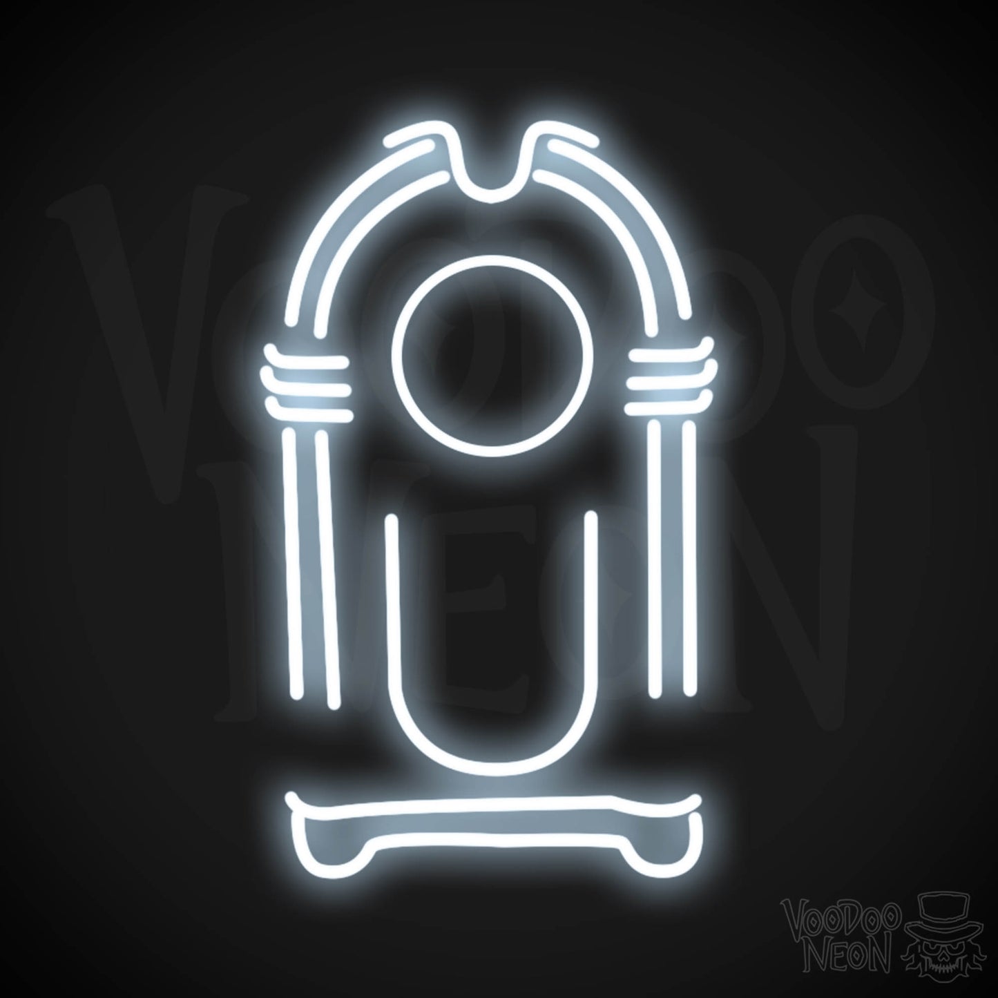 Jukebox Neon Sign - Neon Jukebox Sign - Wall Art - LED Lights - Color Cool White