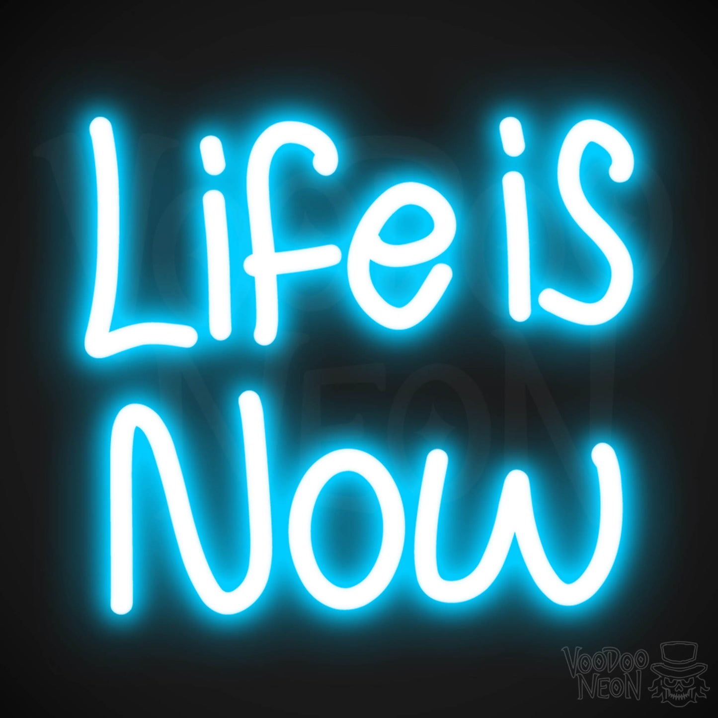 Life Is Now LED Neon - Dark Blue