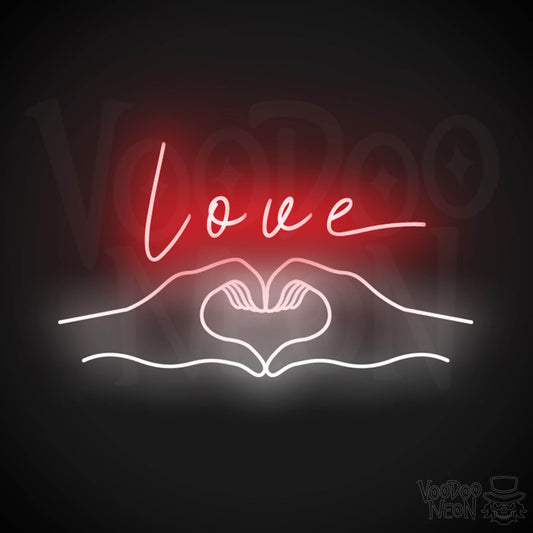 Love Heart Neon Sign - Love Heart Sign - Neon Love Heart Wall Art - Color Multi-Color