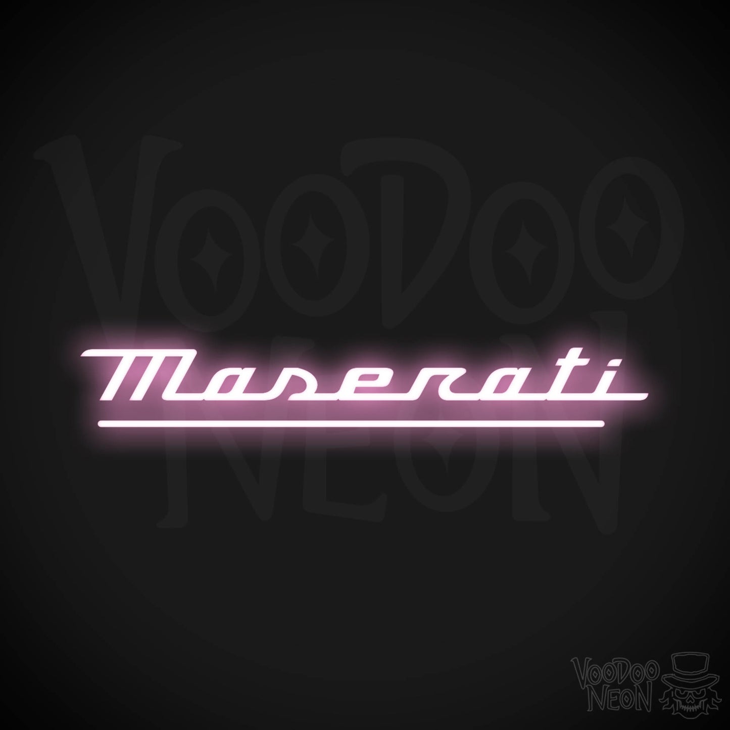 Maserati Neon Sign - Maserati Sign - Maserati Decor - Wall Art - Color Light Pink