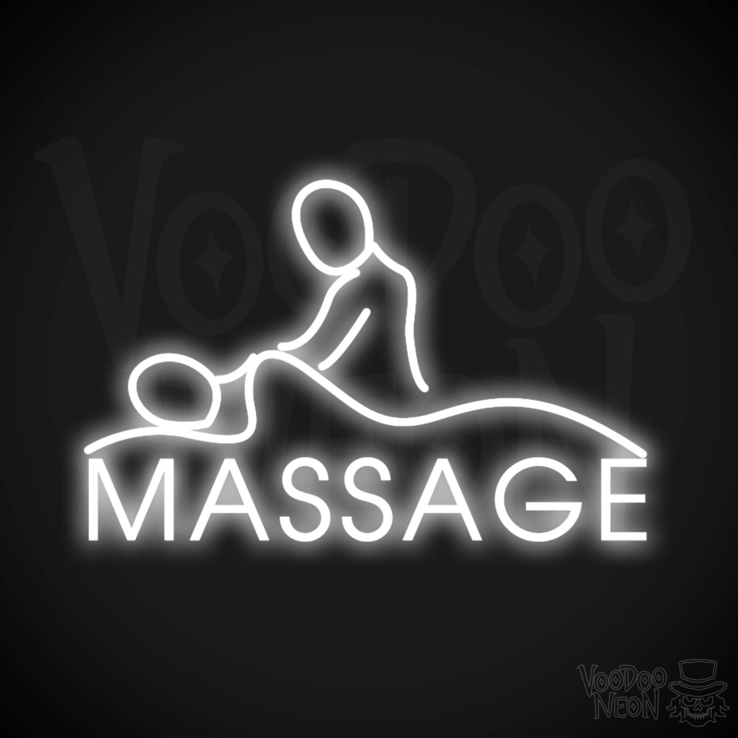 Massage Neon Sign - Neon Massage Sign - Massage Light Up Sign - Color White