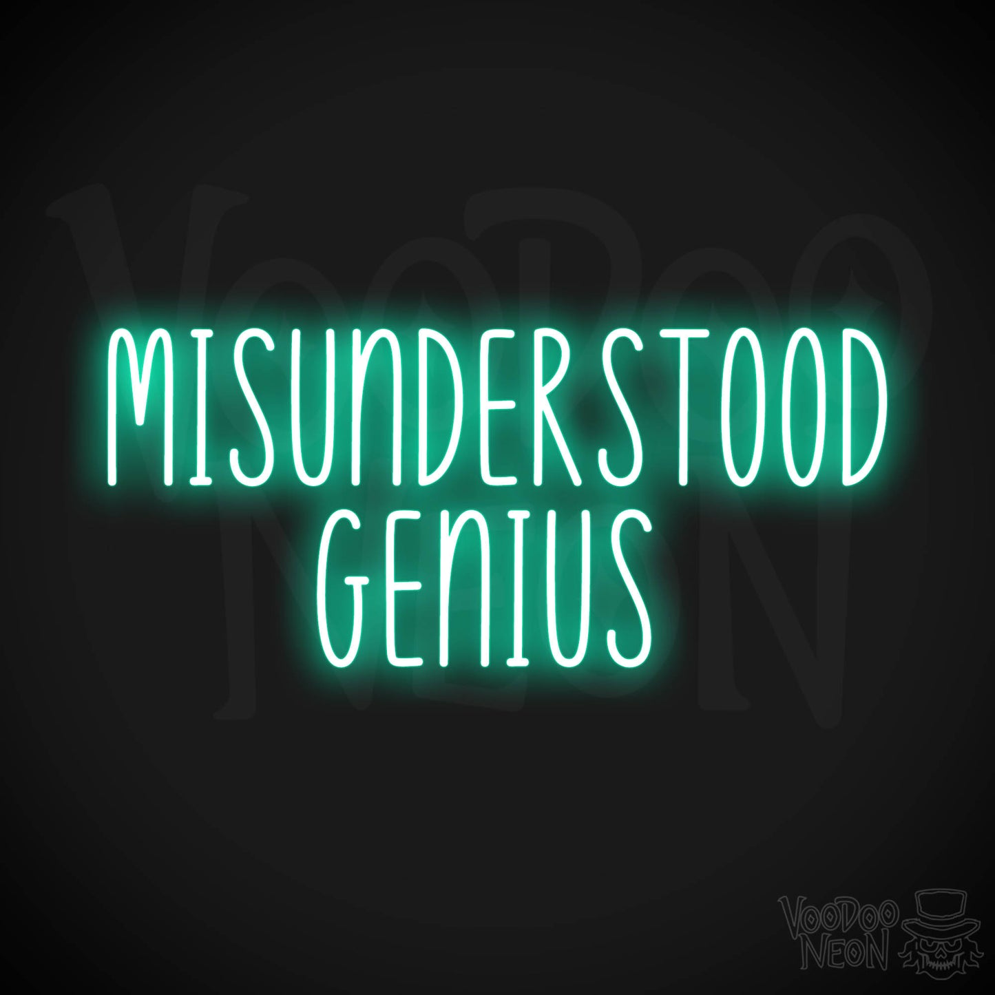 Misunderstood Genius LED Neon - Light Green