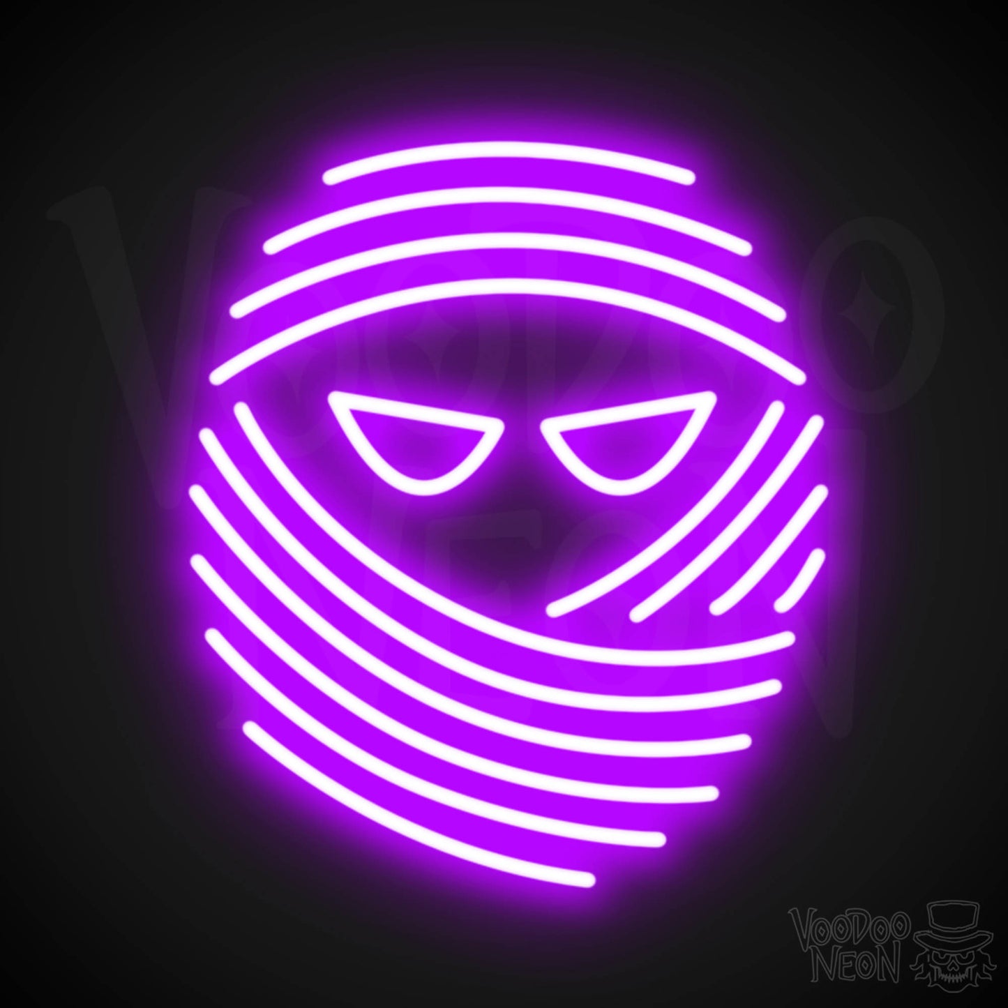 Mummy Neon Sign - Neon Mummy Sign - Color Purple