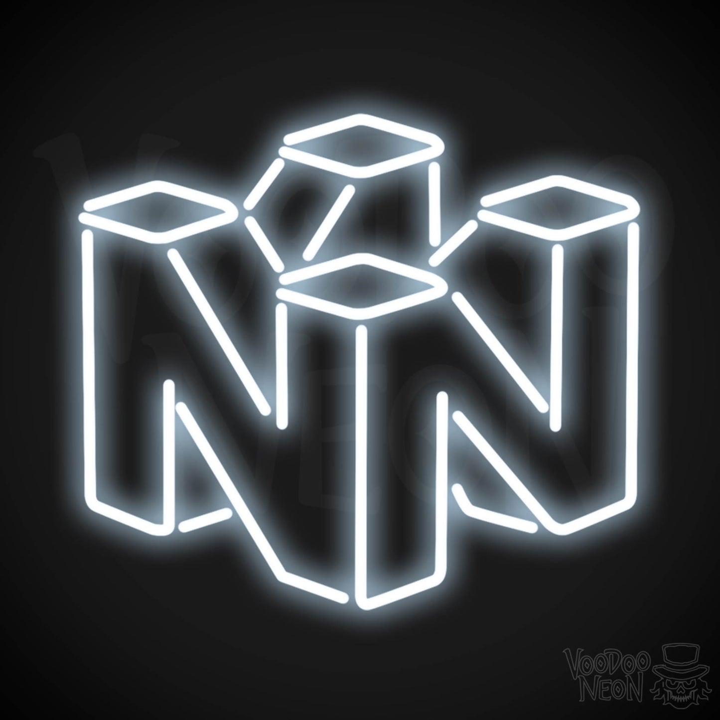 Nintendo Neon Sign - Neon Nintendo Sign - Nintendo Logo Wall Art - Color Cool White