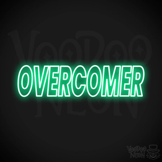 Overcomer Neon Sign - Green