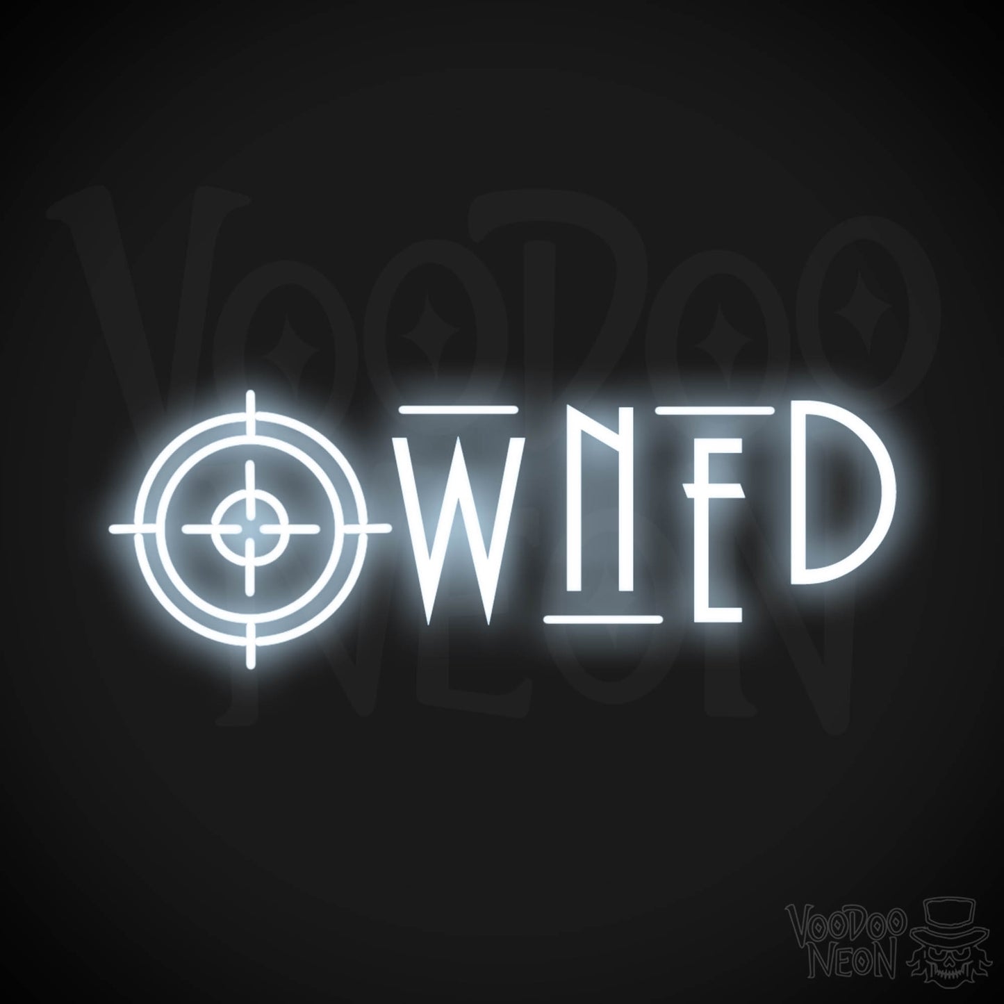 Owned Neon Sign - Owned Sign - Wall Art - Color Cool White