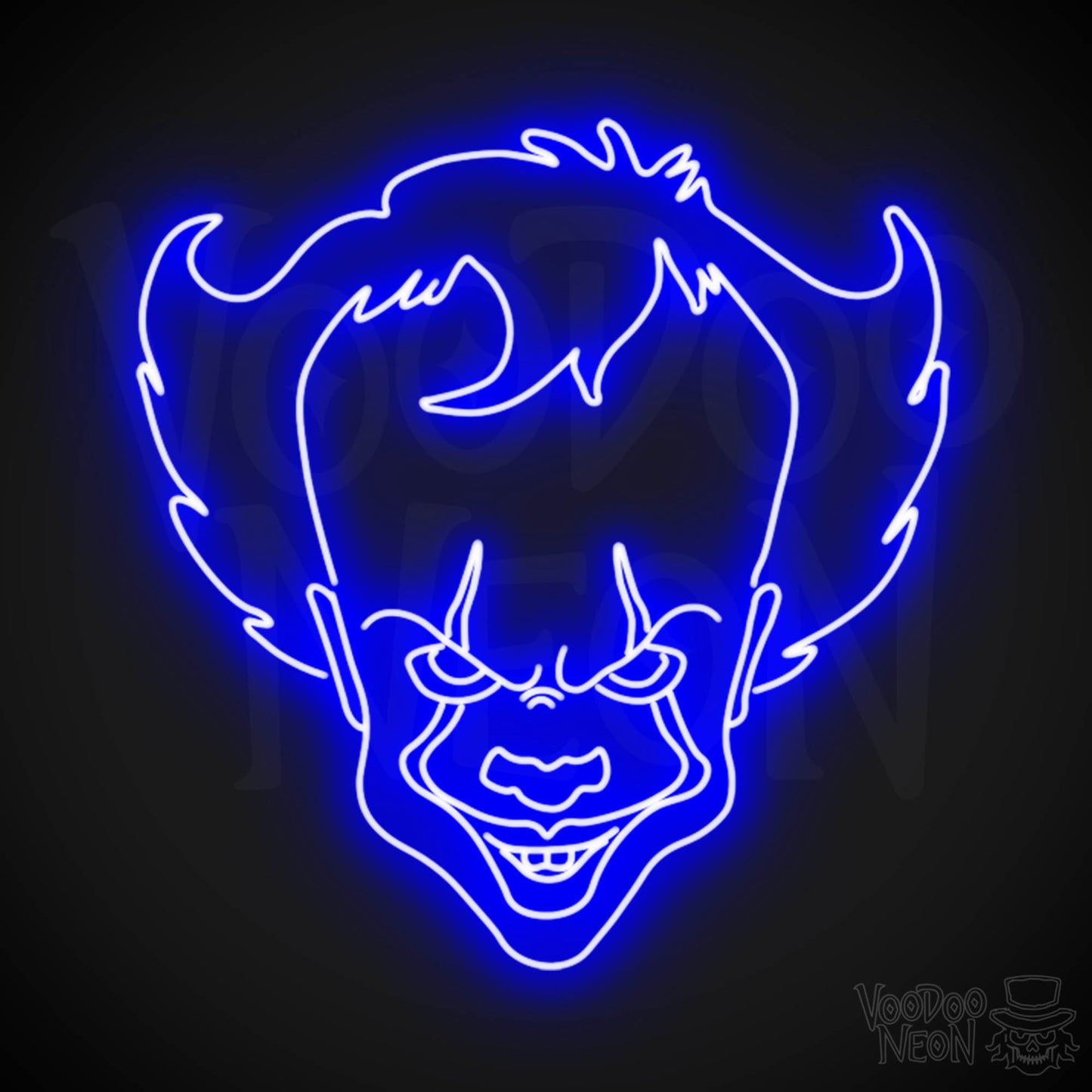 Pennywise Neon Sign - Neon Pennywise Sign - Color Dark Blue