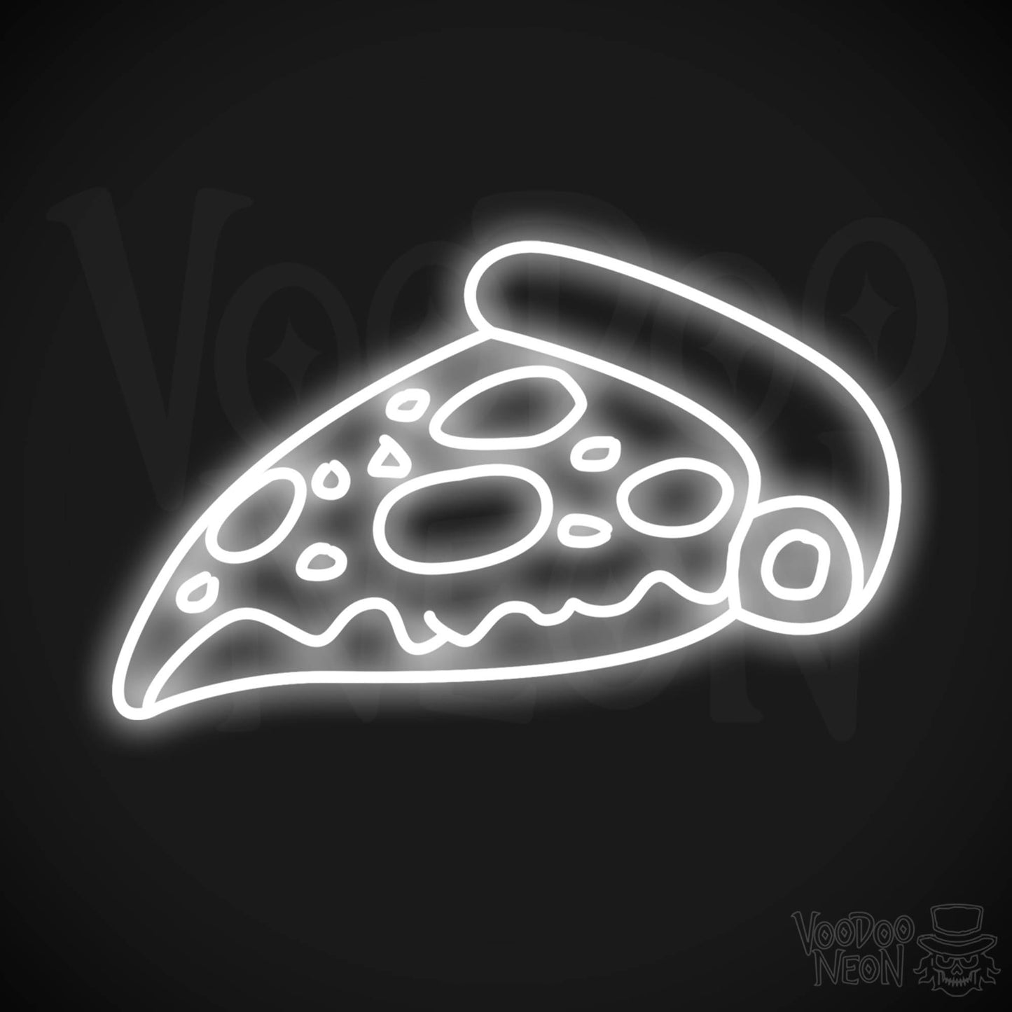 Pizza 3 LED Neon - White