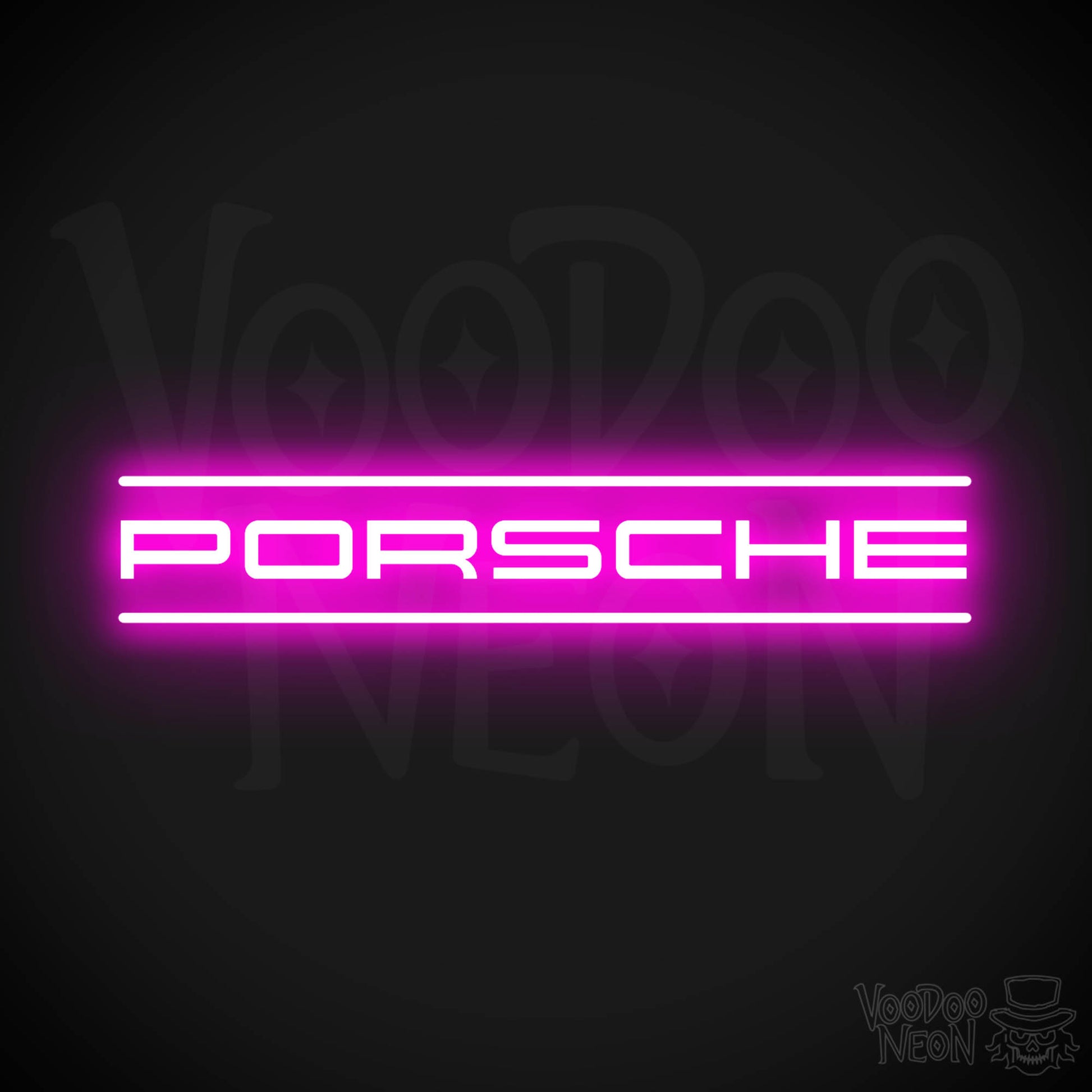 Porsche Neon Sign - Porsche Sign - Porsche Decor - Wall Art - Color Pink