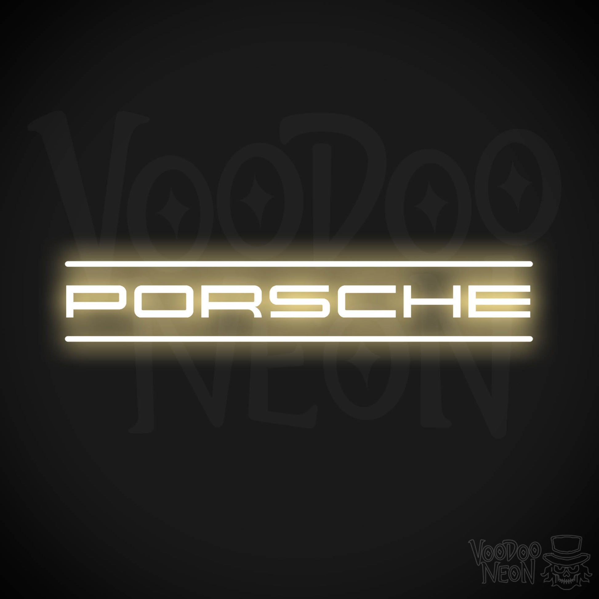 Porsche Neon Sign - Porsche Sign - Porsche Decor - Wall Art - Color Warm White