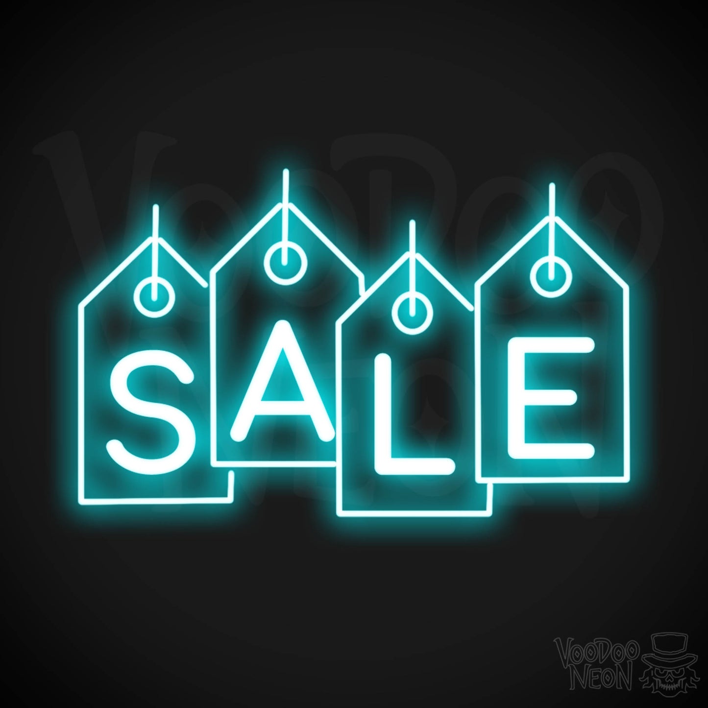 Neon Sale Sign - Sale Neon Sign - LED Sale Sign - Color Ice Blue