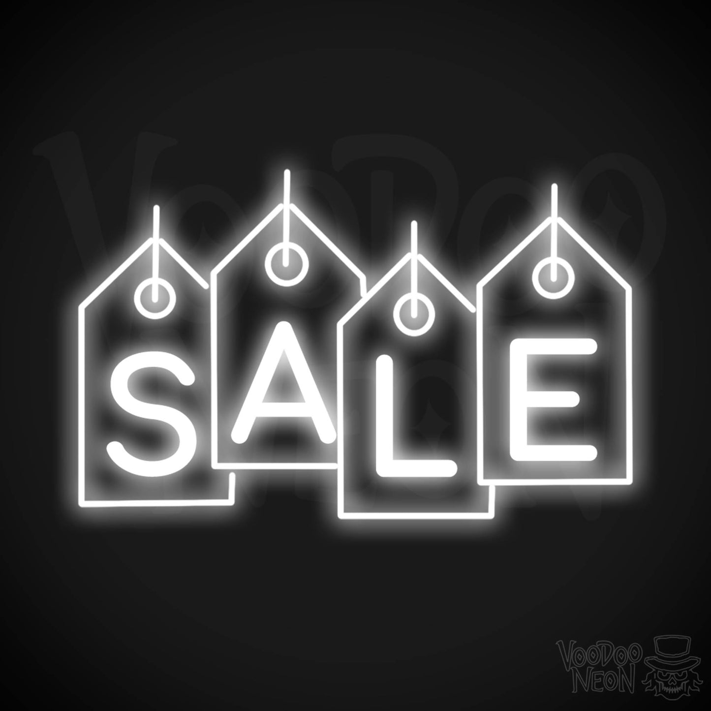 Neon Sale Sign - Sale Neon Sign - LED Sale Sign - Color White