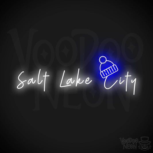 Salt Lake City Neon Sign - Neon Salt Lake City Sign - LED Signs - Wall Art - Color Multi-Color