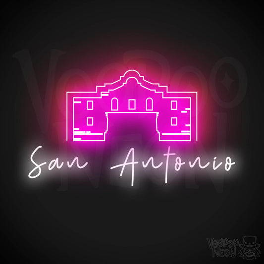 San Antonio Neon Sign - Neon San Antonio Sign - LED Signs - Wall Art - Color Multi-Color