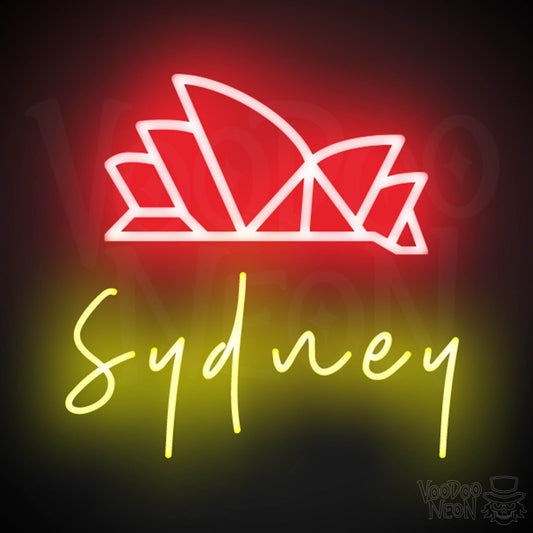 Sydney Neon Sign - Neon Sydney Sign - Wall Art - Color Multi-Color