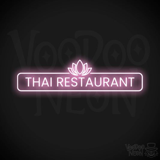 Thai Restaurant LED Neon - Light Pink