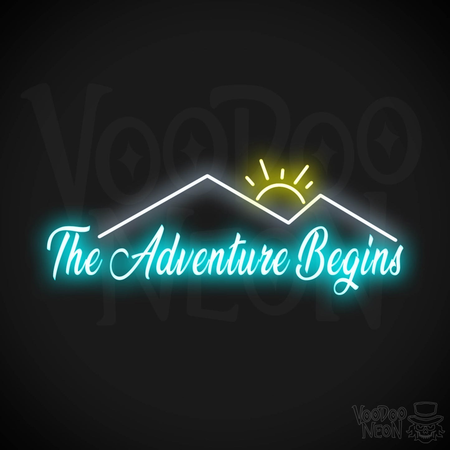The Adventure Begins Neon Sign - Neon The Adventure Begins Sign - Color Multi-Color