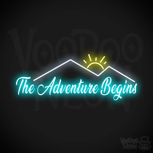 The Adventure Begins Neon Sign - Neon The Adventure Begins Sign - Color Multi-Color