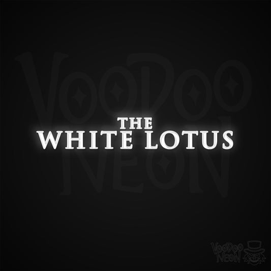 The White Lotus Neon Sign - Multi-Color - Blackwall