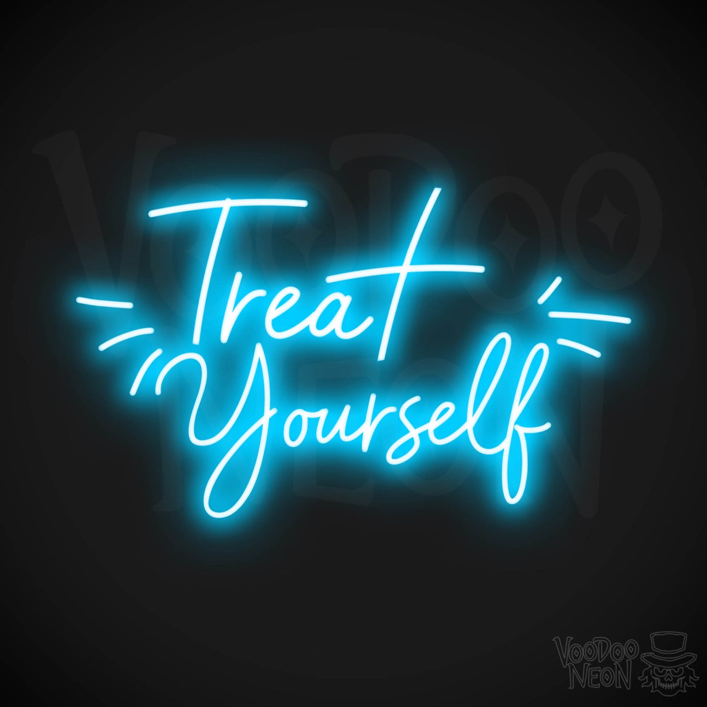 Treat Yourself LED Neon - Dark Blue