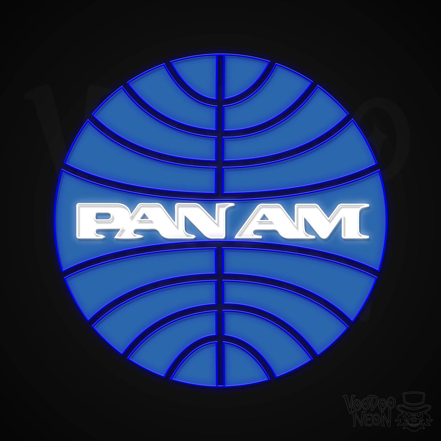 Pan Am Air Neon Sign - Multi-Color - Blackwall