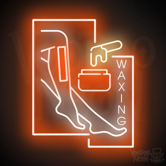 Waxing Neon Sign - Waxing Sign - Neon Waxing Salon Wall Art - Color Multi-Color