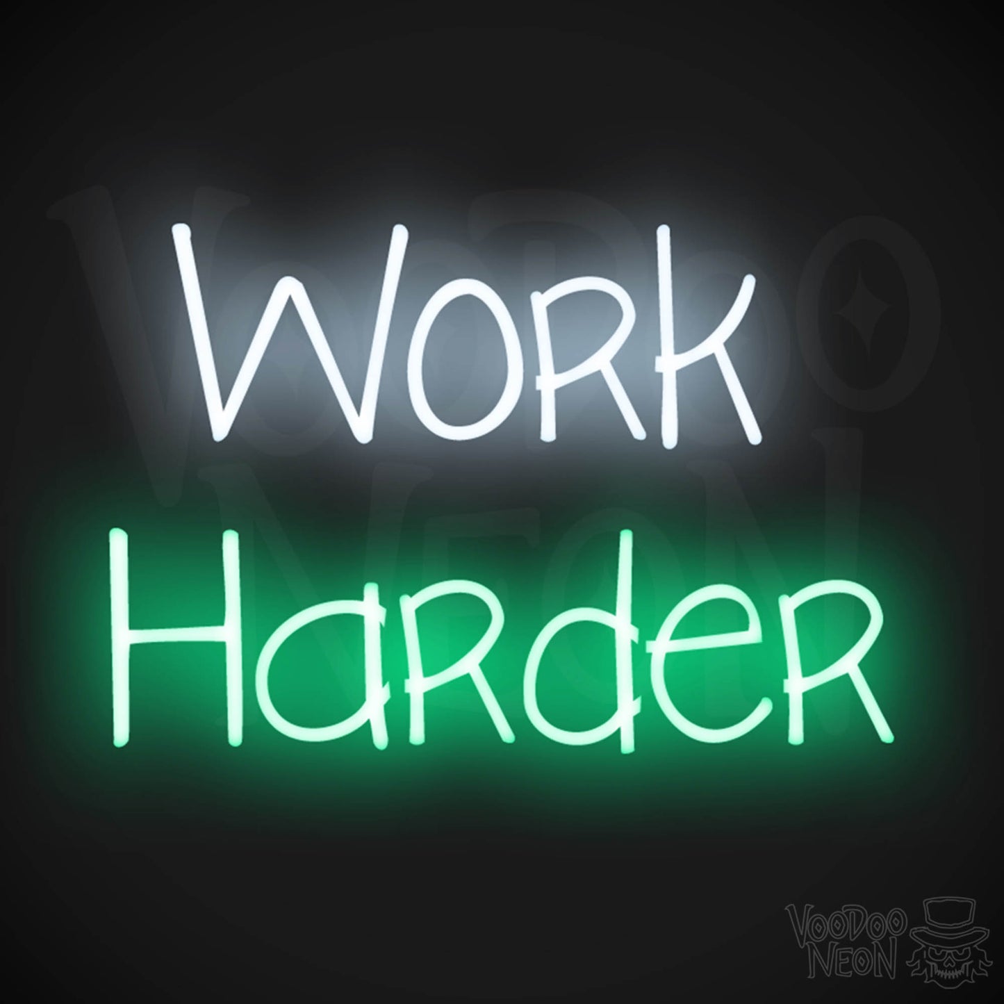 Work Harder LED Neon - Multi-Color