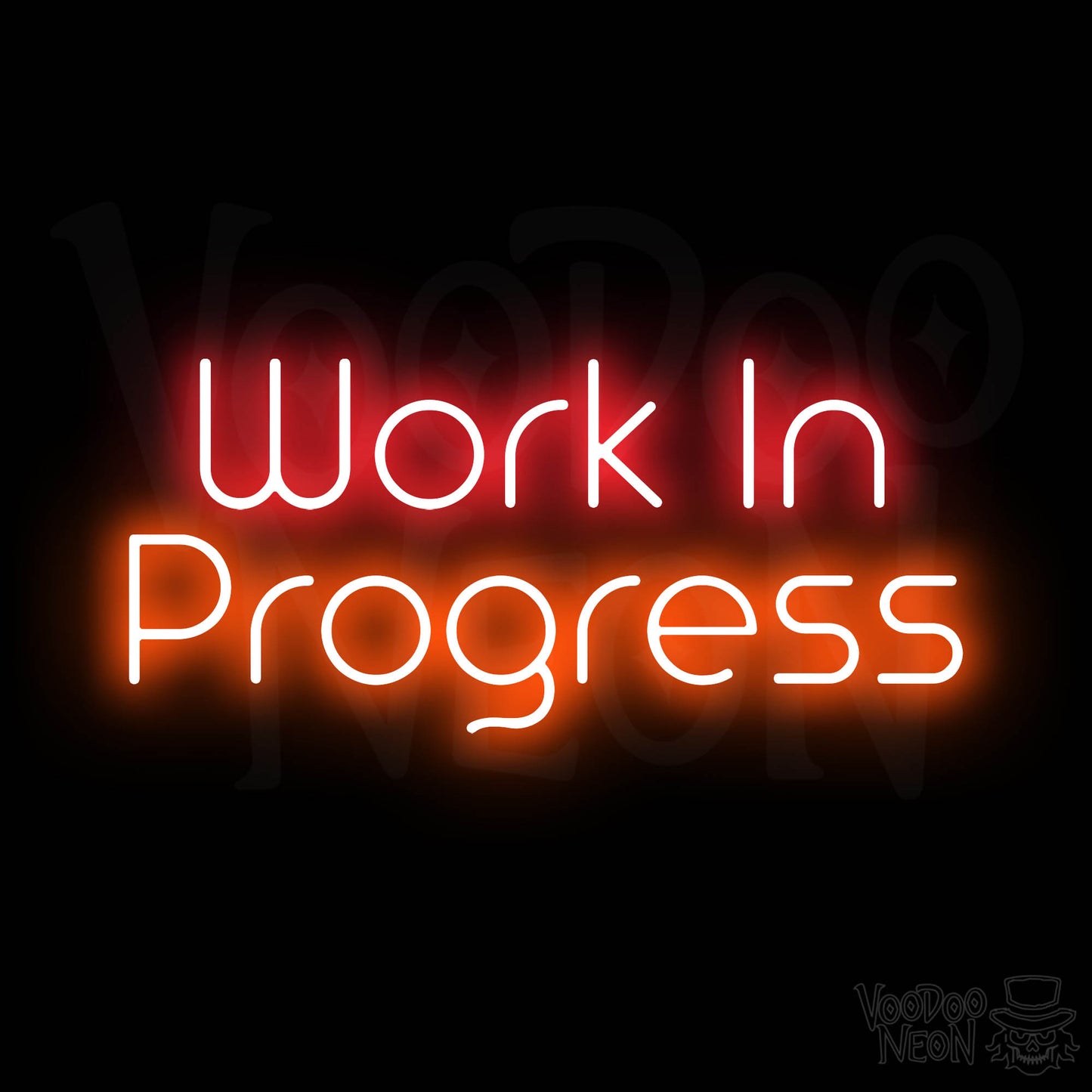 Work In Progress Neon Sign - Multi-Color