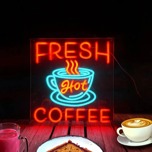 Cafe and restaurant neon sign range