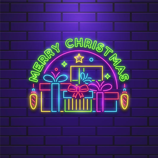 Christmas neon sign decor