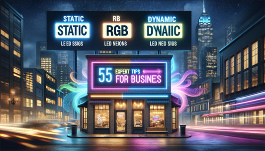 Static vs RGB vs Dynamic LED Neon Signs for Business
