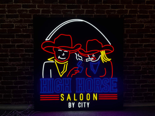 High Horse Saloon neon sign