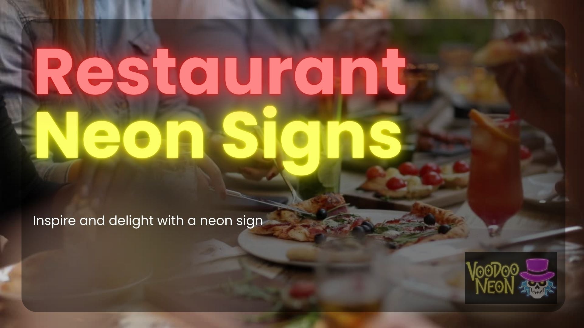 Load video: Restaurant neon signs - Decor &amp; lighting