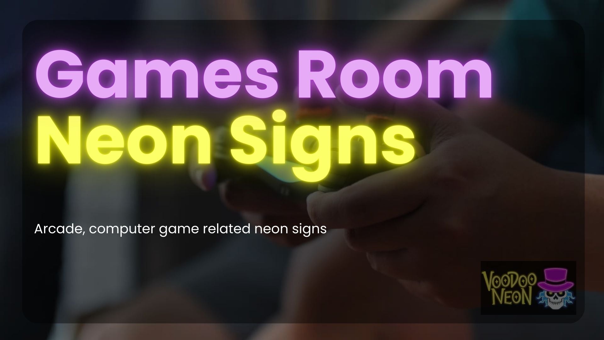 Load video: Games Room Neon Signs - Awesome for Game Room Decor