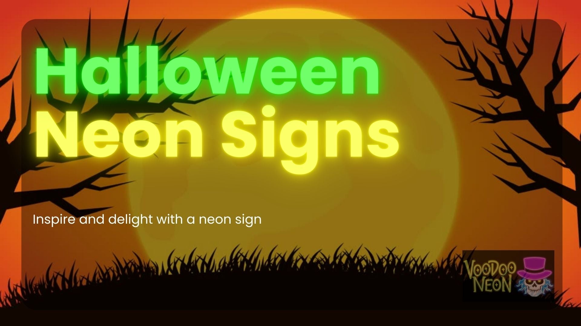 Load video: Neon Signs for Halloween