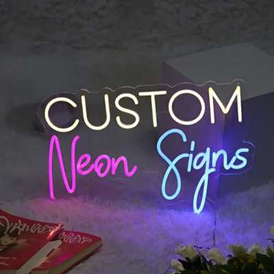 Custom Neon Signs in three colors