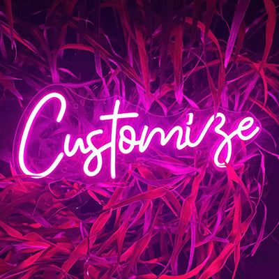 Customize in pink LED lighting