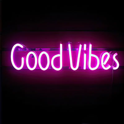 Good vibes neon sign for home decor