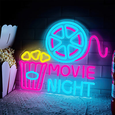 Movie night with popcorn example lounge room decor ideas