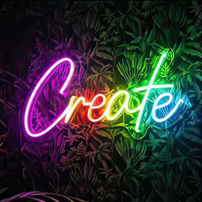 Custom LED neon signs are easy to make with our neon sign maker - Create your today!