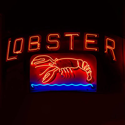San Francisco lobster shop LED neon sign