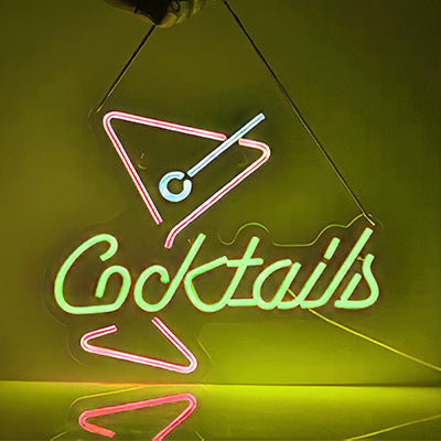 LaVida Cocktails neon logo sign