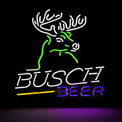 Busch Beer logo with a moose