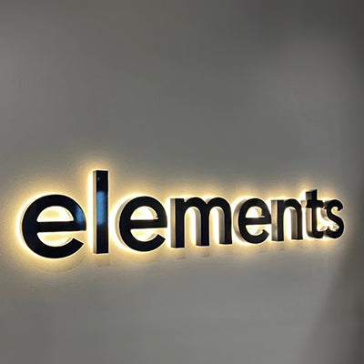 elements channel letter sign example
