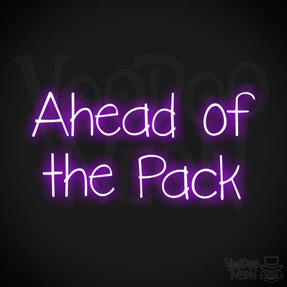 Ahead Of The Pack LED Neon - Purple