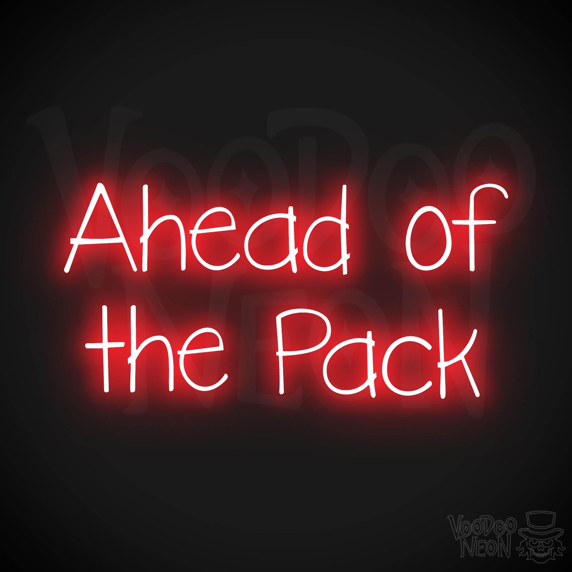 Ahead Of The Pack LED Neon - Red