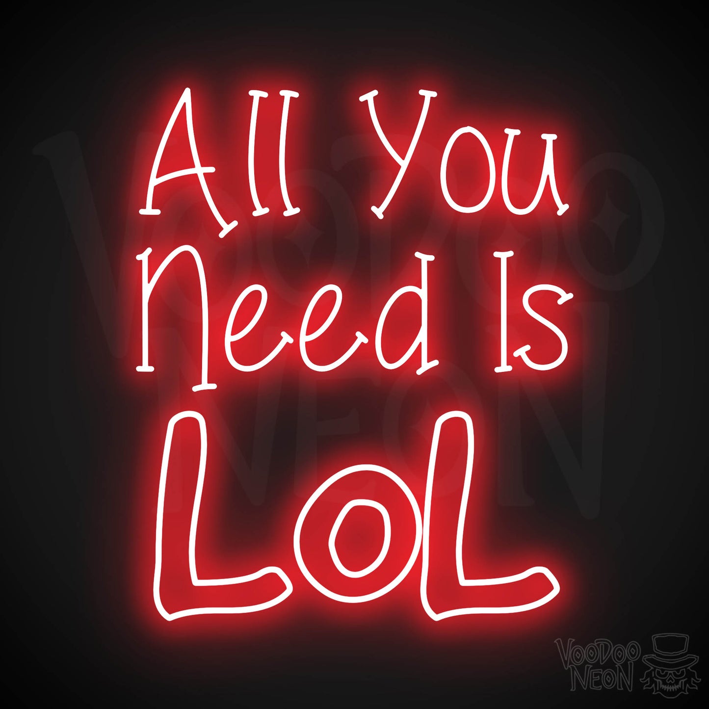 All You Need Is Lol LED Neon - Red