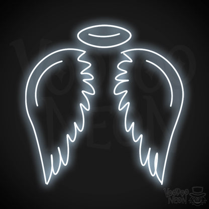 Angel Wings Wall Art - Angel Wings LED Sign - LED Neon Angel - Color Cool White