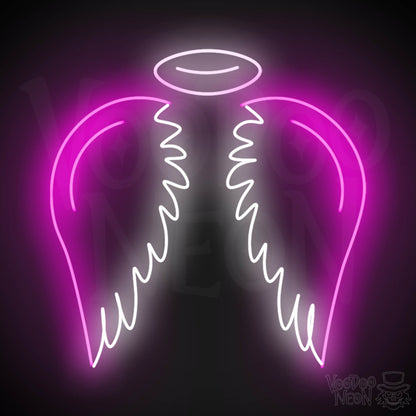Angel Wings Wall Art - Angel Wings LED Sign - LED Neon Angel - Color Multi-Color