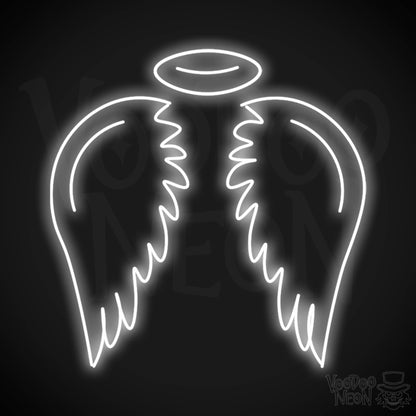 Angel Wings Wall Art - Angel Wings LED Sign - LED Neon Angel - Color White